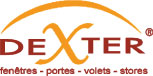 logo dexter fenêtre portes volets stores